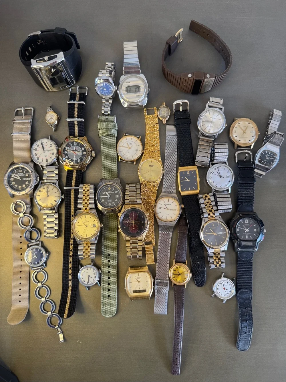 Seiko Caravelle Citizen Timex Vostok Casio Gruen Vintage Quartz Mech Most Work!!